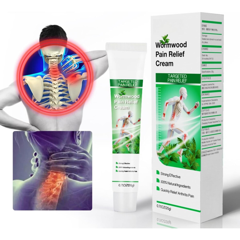 Cream Wormwood Pain Relief 20G |Herbal Joint Care Ointment For Relief Of Joint & Muscle Discomfort |Soothing For Hands, Feet, Shoulders, & Neck