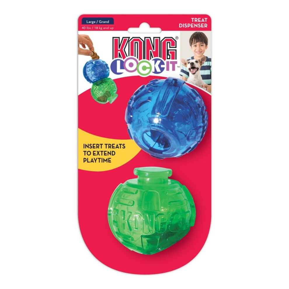Kong Lock-It 2Pk Large