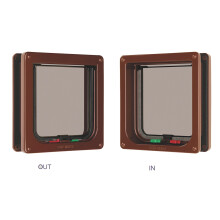Cat Mate 4 Way Locking Cat Flap 235B Brown