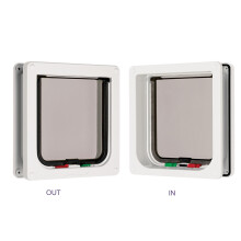 Cat Mate 4 Way Locking Cat Flap 235W White