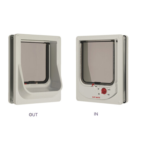 Pet Mate Cat Mate Electomagnetic Cat Flap 254W White