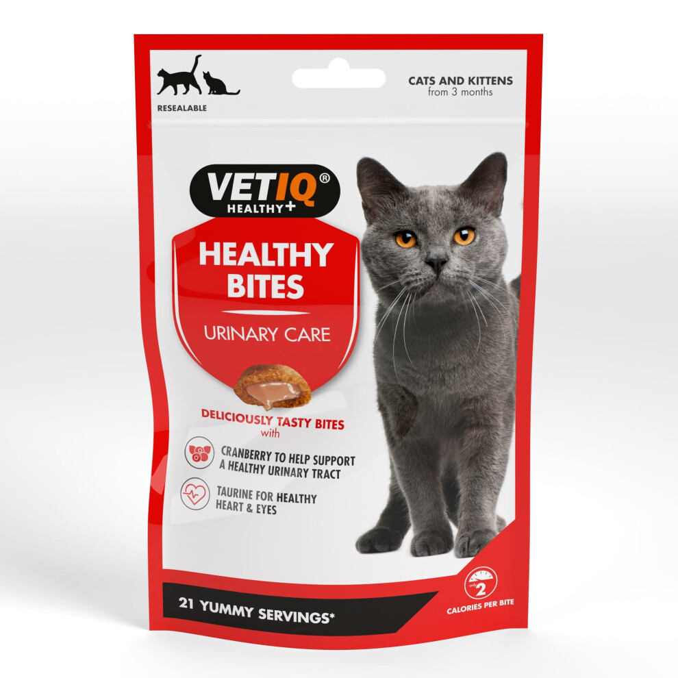 VetIQ Healthy Bites Urinary Care for Cats & Kittens 65g-image-OPC-PFYSK7N-NEW