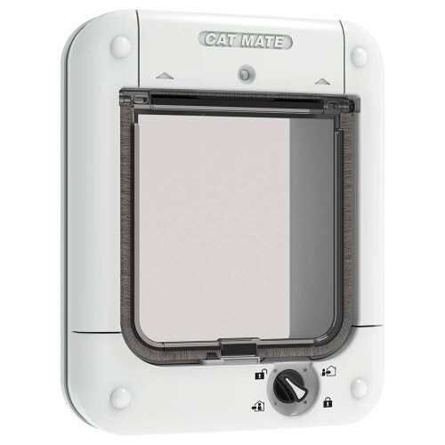 Pet Mate Cat Mate Microchip Cat Flap 360W White