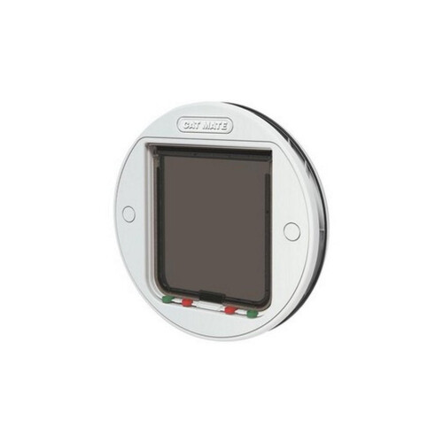 Pet Mate Cat Mate Large Glass Fitting Cat Flap 357W White