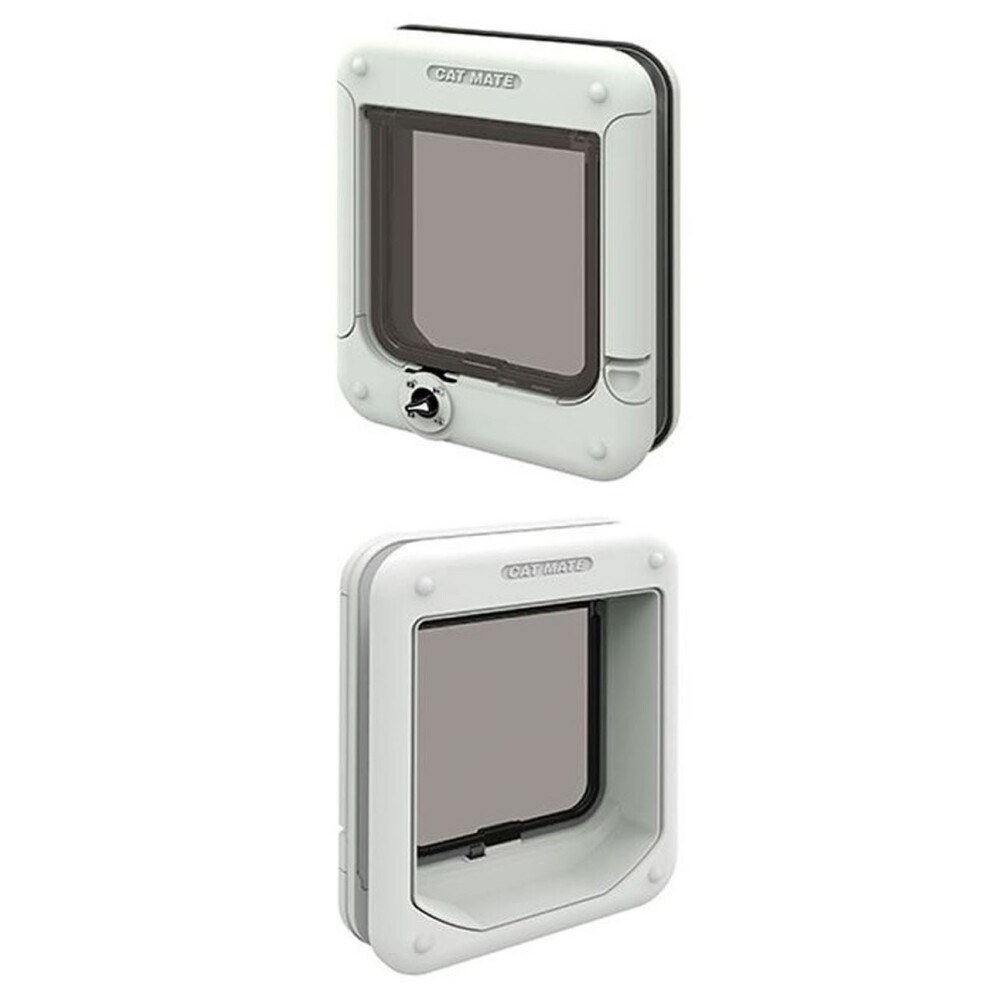 Pet Mate Cat Mate Rotary 4 Way Locking Cat Flap 358W White
