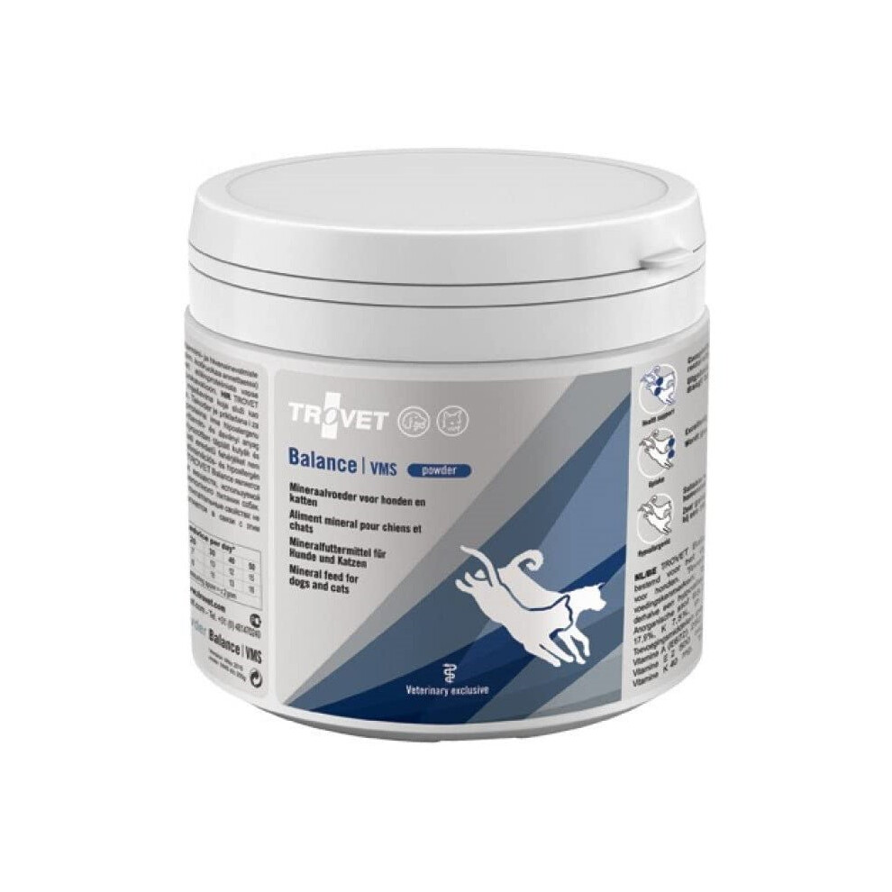 Trovet Balance Hypoallergenic Vitamin & Mineral Supplement Powder For Dogs & Cats (250G) - Supports Homemade Diets