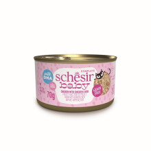 SCHESIR Baby Chicken with liver in broth - wet food for kittens - 70g