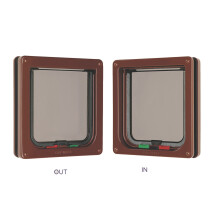 Cat Mate 4 Way Locking Cat Flap 309B Brown