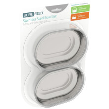 SureFeed Stainless Steel Bowl Set 2 Bowls
