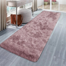 (Tye Dye Pink Lilac, 60 x 220 cm (1ft 9'' x 7ft 2'')-- (Runner Rug)) Non Slip Shaggy Rugs For Living Room Carpet Runner