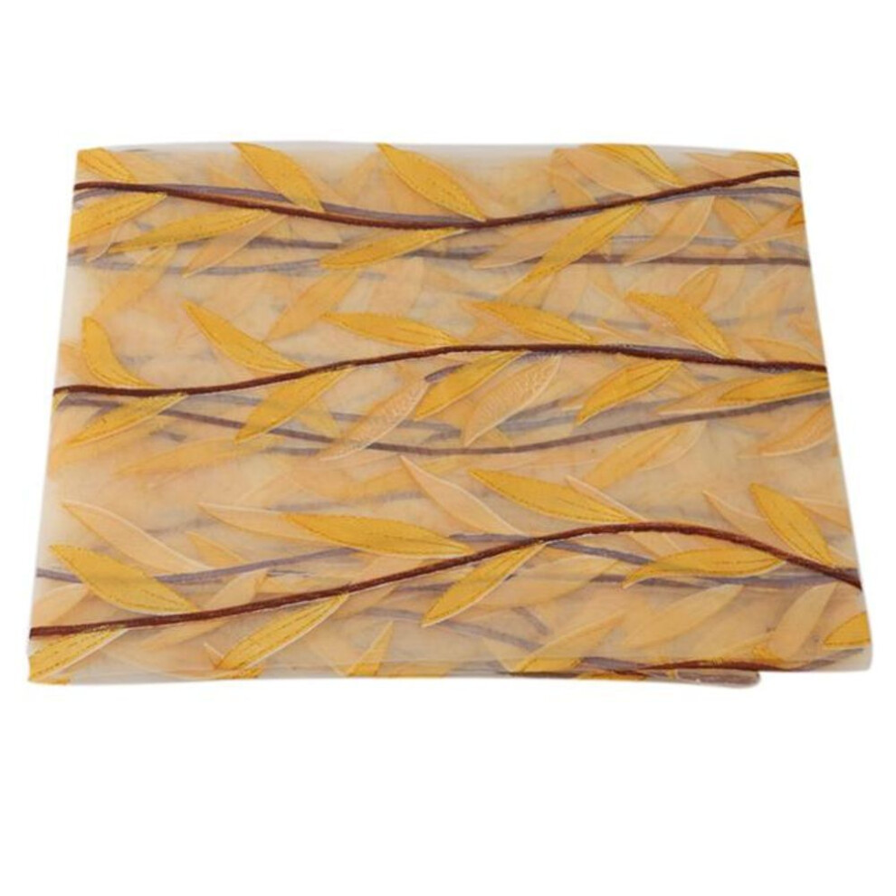 (yellow, 1pc) Beautiful Sweet Style Willow Window Touchdown Window Yarn Curtains Home Decoration