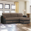 (Brown, Right Corner) Kevin Fabric Ottoman Storage Corner Sofa Bed 1