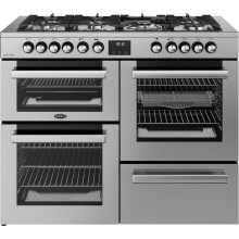 Belling Cookcentre 110DF 110cm Dual Fuel Range Cooker – Stainless Steel, Powerful & Versatile