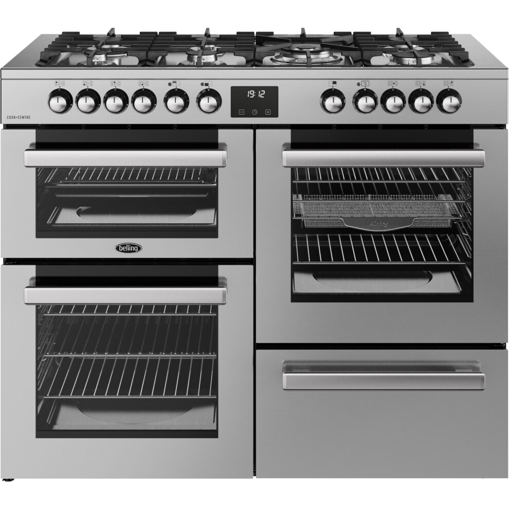 Belling Cookcentre 110DF 110cm Dual Fuel Range Cooker – Stainless Steel, Powerful & Versatile