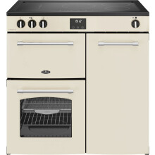Belling Farmhouse 90Ei 90cm Electric Range Cooker with Induction Hob – Cream, Spacious & Efficient