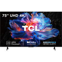 TCL V6C 75" 4K Ultra HD Smart Google TV [2025] – Immersive, Crystal-Clear Entertainment