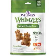 WHIMZEES Natural Dental Dog Treats, Hedgehog Large
