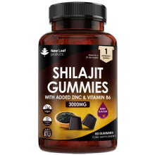 Shilajit Gummies + Zinc & B6 - Potent 3000mg P/S Berry Flavoured Vegan