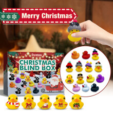 Gummi-Enten Adventskalender Spielzeug 24 Tage Countdown Adventskalender Spielzeug Überraschung Weihnachtsgeschenke