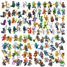 104er Ninja-Skelette MiniFiguren - Anaconda Tribe, 4,5 cm, ABS-Kunststoff, Sammel- und Bauspielzeug