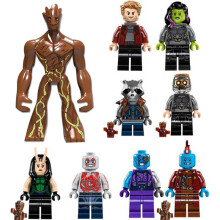 9er-Set Wächter der Galaxie Minifiguren – ABS-Kunststoff, ca. 4,5 cm, kompatibel mit Bausteinen, Kuchen-Dekoration und Geschenkidee