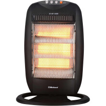 Belaco Halogen electric Heater portable heater with 3 Heat Settings 3 Bar resistant base 1200W 90 Degree Oscillation Compact Carry Handle