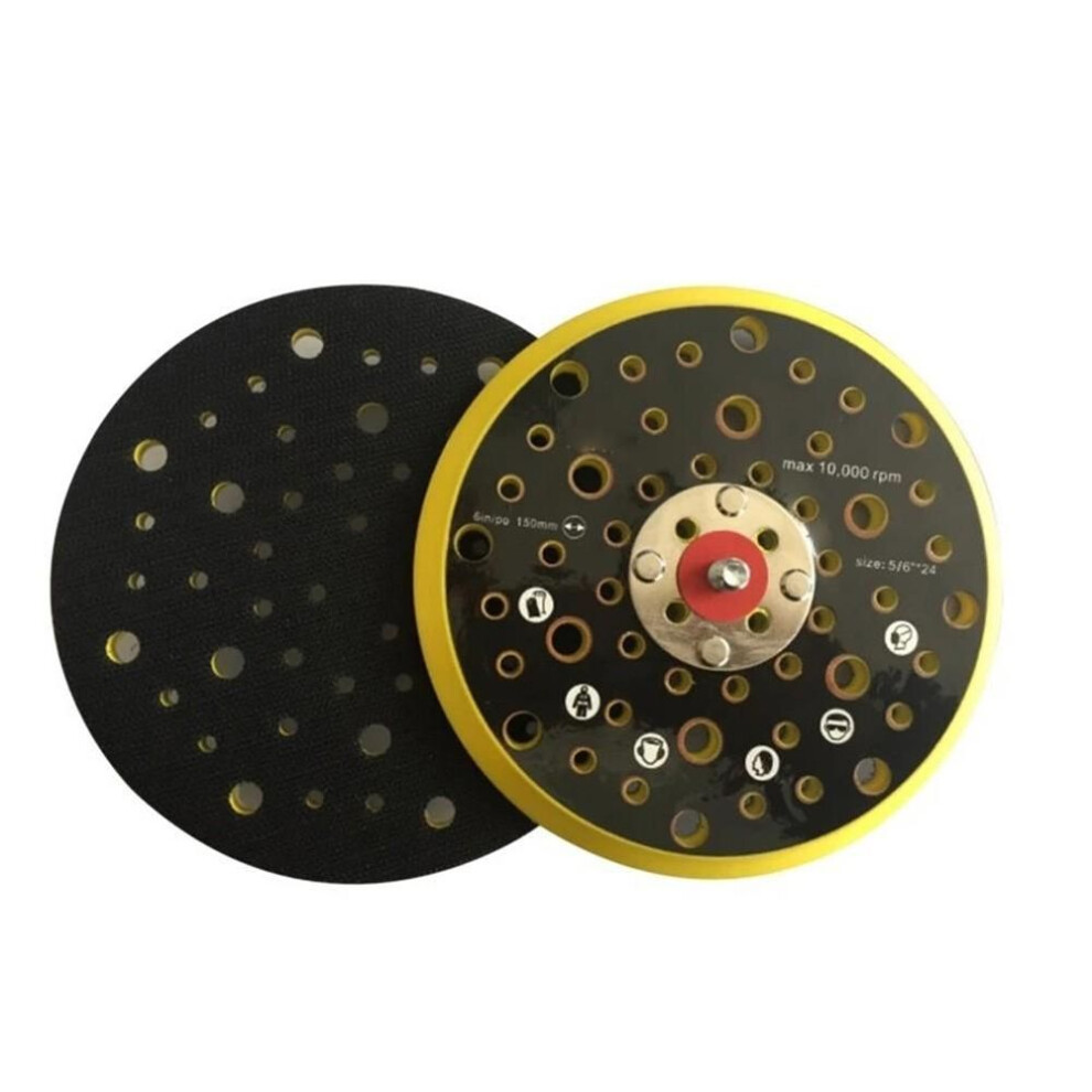 Power Tool-6 inch 52 Holes Sander Backing Pad Hook&Loop Dust Free Sanding Disc for MIRKA