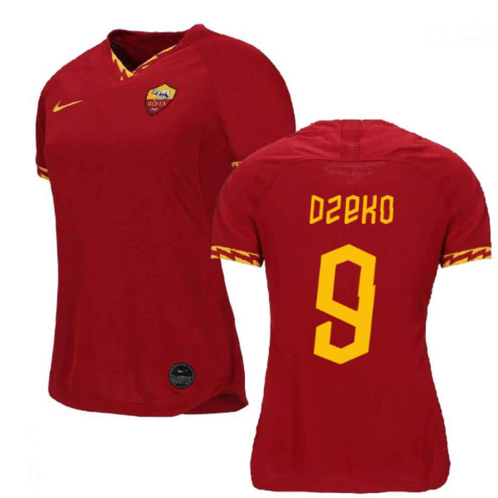 (M) 2019-2020 Roma Home Nike Ladies Shirt (DZEKO 9)