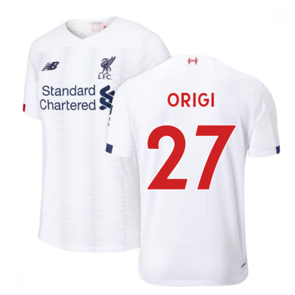 (XL) 2019-2020 Liverpool Away Football Shirt (Origi 27)