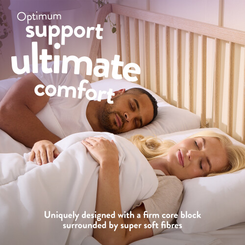 Slumberdown Slumberdown Super Support Firm Pillow 2 Pack Non-Allergenic, UK Made 2