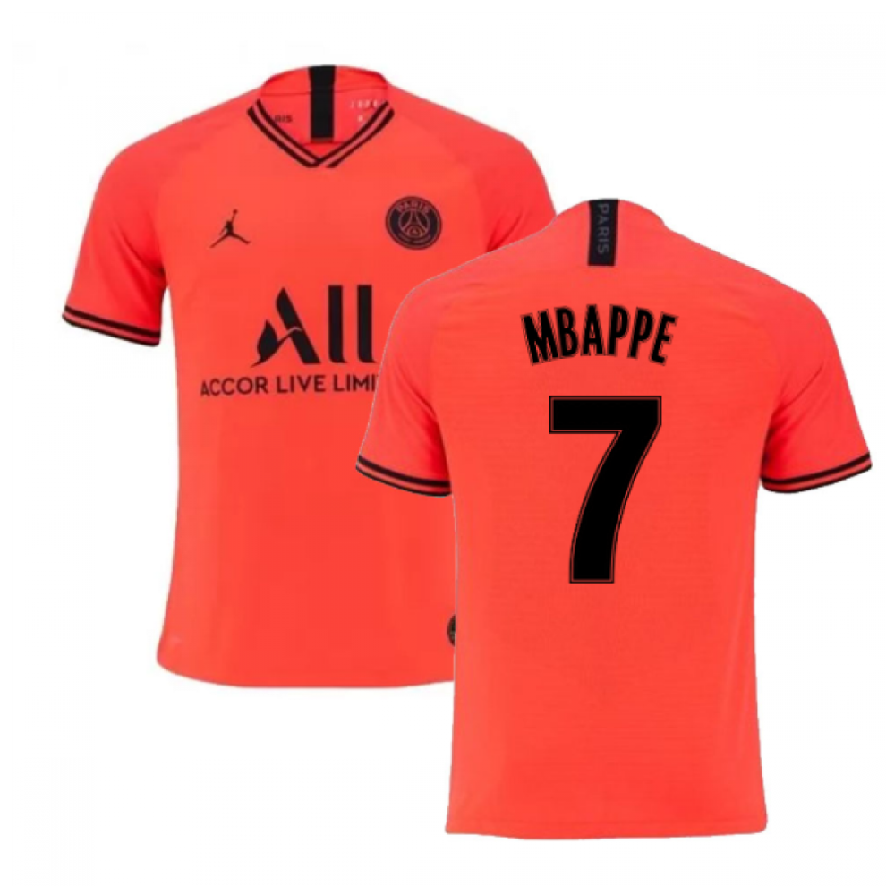 (L) 2019-2020 PSG Jordan Away Shirt (MBAPPE 7)