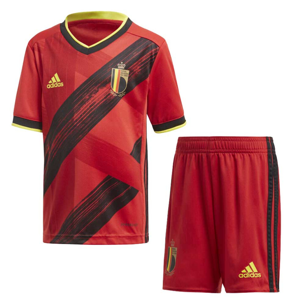 (4-5 Years) 2020-2021 Belgium Home Adidas Mini Kit