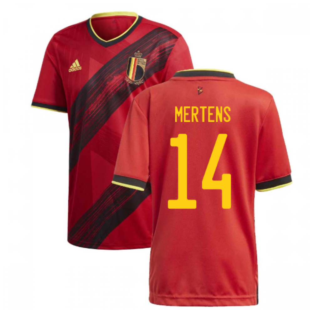 (XXL) 2020-2021 Belgium Home Adidas Football Shirt (MERTENS 14)