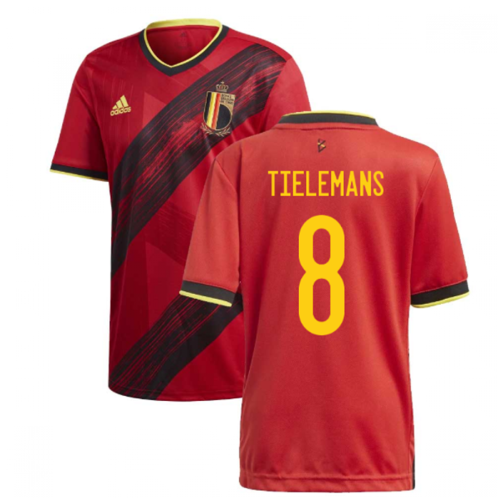 (XL) 2020-2021 Belgium Home Adidas Football Shirt (TIELEMANS 8)