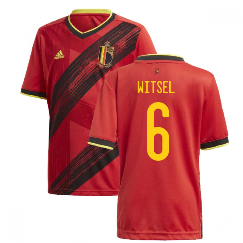 (SB) 2020-2021 Belgium Home Adidas Football Shirt (Kids) (WITSEL 6)