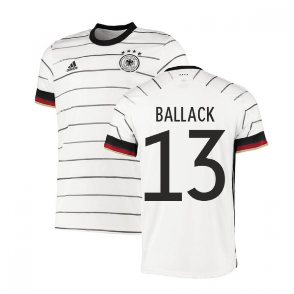 (S) 2020-2021 Germany Home Adidas Football Shirt (BALLACK 13)