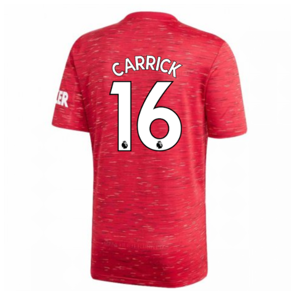 (XXL) 2020-2021 Man Utd Adidas Home Football Shirt (CARRICK 16)