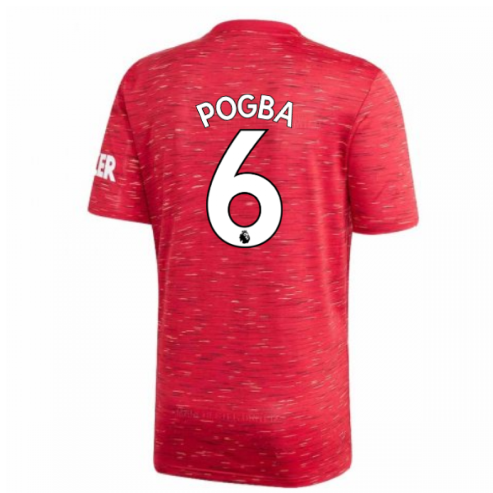 (XXL) 2020-2021 Man Utd Adidas Home Football Shirt (POGBA 6)