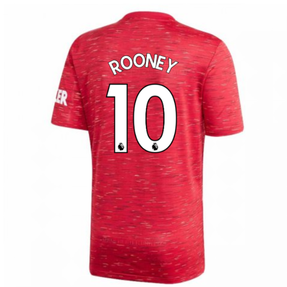 (L) 2020-2021 Man Utd Adidas Home Football Shirt (ROONEY 10)