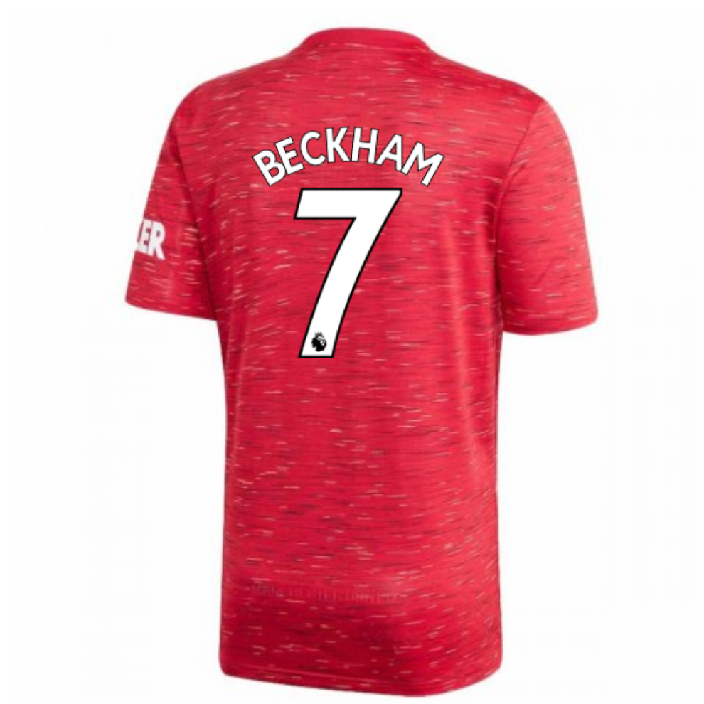 (M) 2020-2021 Man Utd Adidas Home Football Shirt (BECKHAM 7)