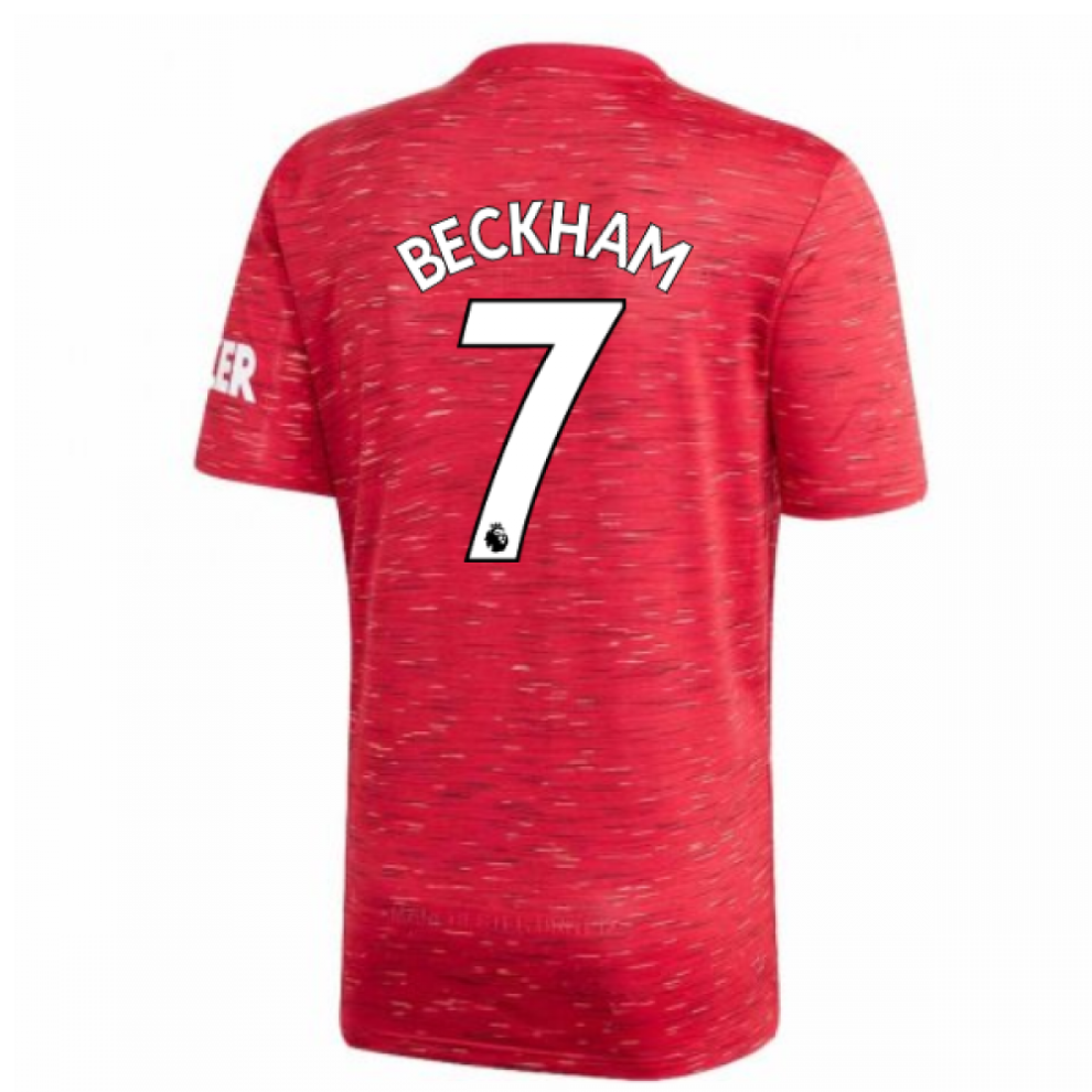 (XXL) 2020-2021 Man Utd Adidas Home Football Shirt (Kids) (BECKHAM 7)