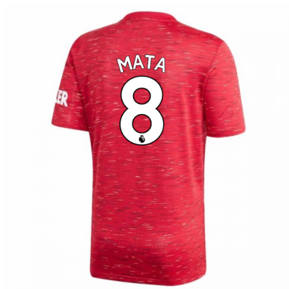 (L) 2020-2021 Man Utd Adidas Home Football Shirt (MATA 8)