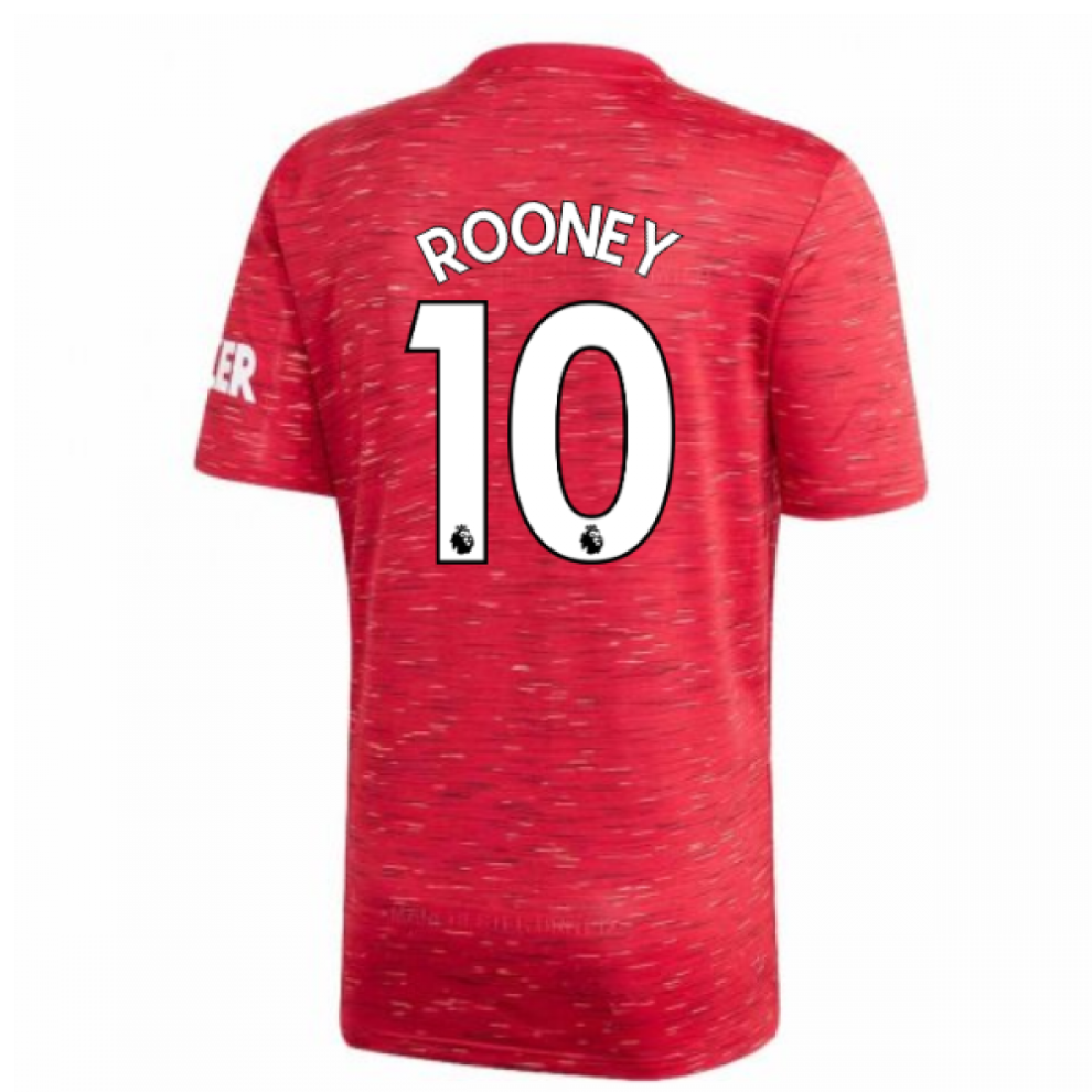 (XXL) 2020-2021 Man Utd Adidas Home Football Shirt (Kids) (ROONEY 10)