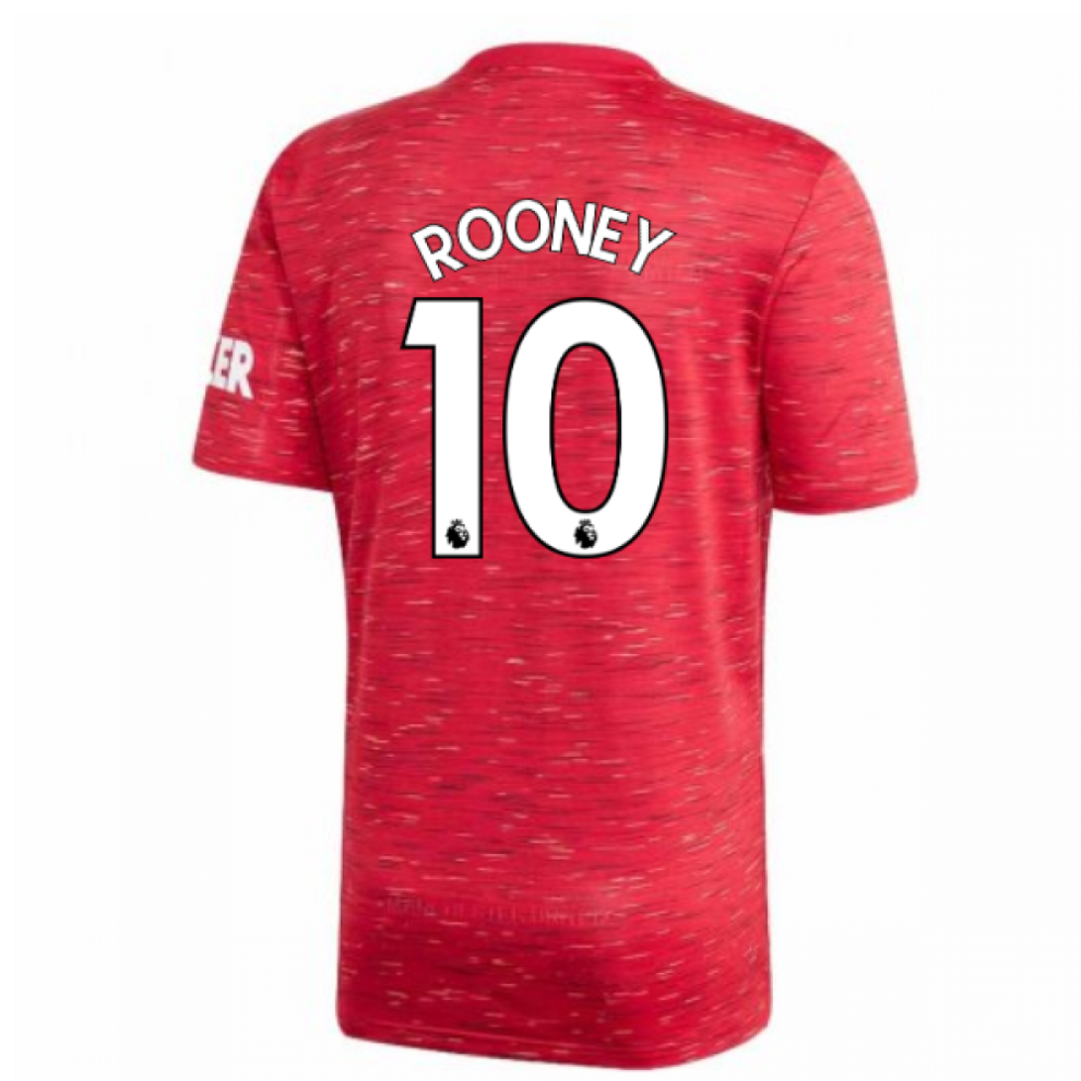 (MB) 2020-2021 Man Utd Adidas Home Football Shirt (Kids) (ROONEY 10)