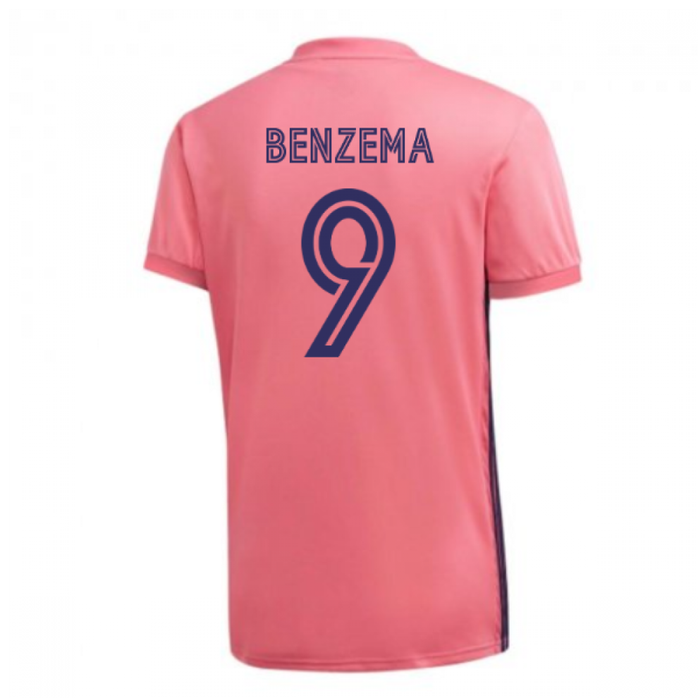 (XL) 2020-2021 Real Madrid Adidas Away Football Shirt (BENZEMA 9)