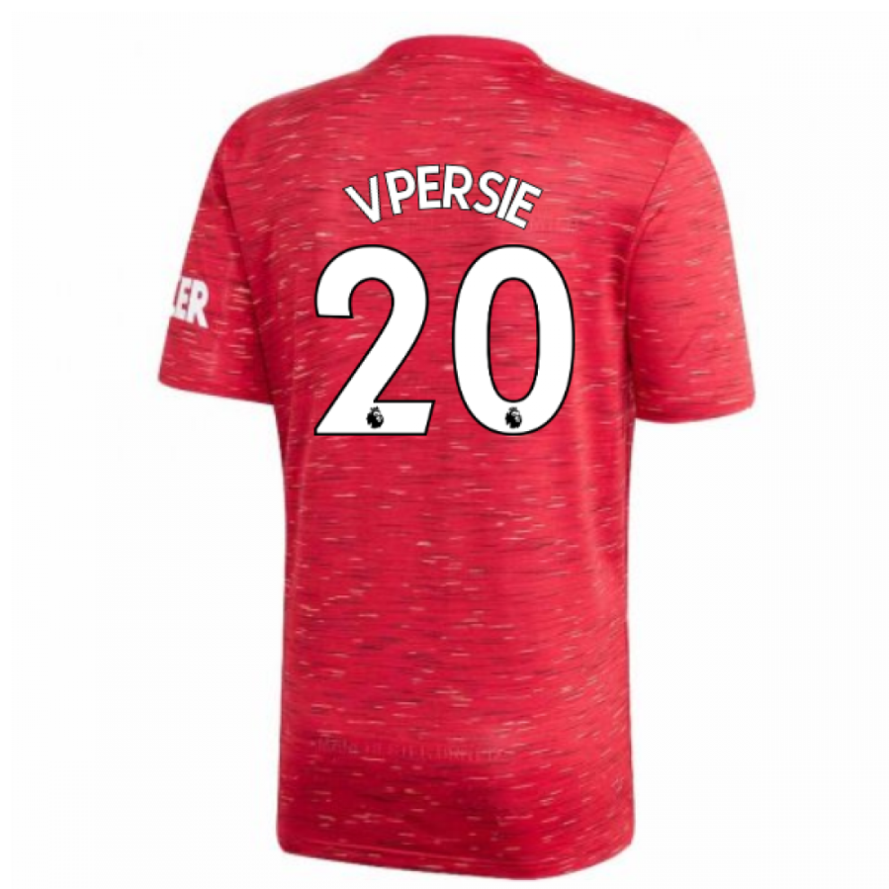 Adidas (Mb) 2020-2021 Man Utd Home Football Shirt (Kids) (V.persie 20)