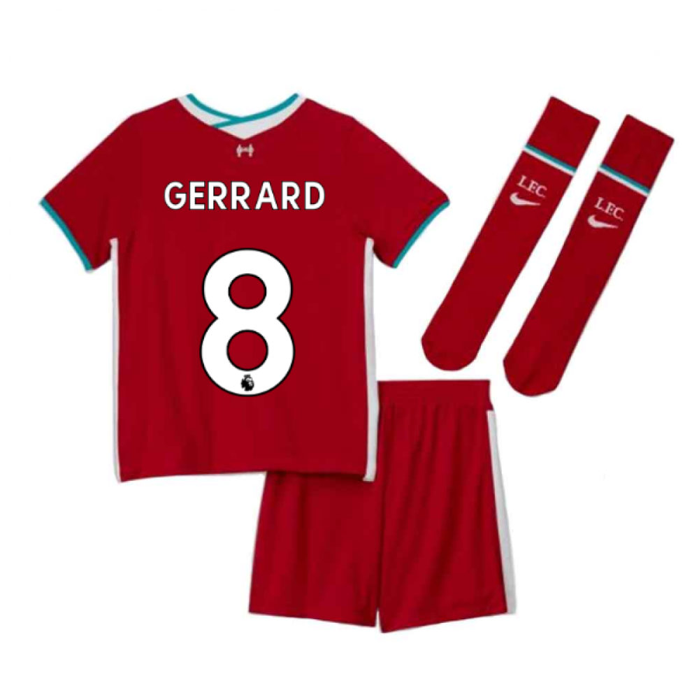 (LB) 2020-2021 Liverpool Home Nike Little Boys Mini Kit (GERRARD 8)