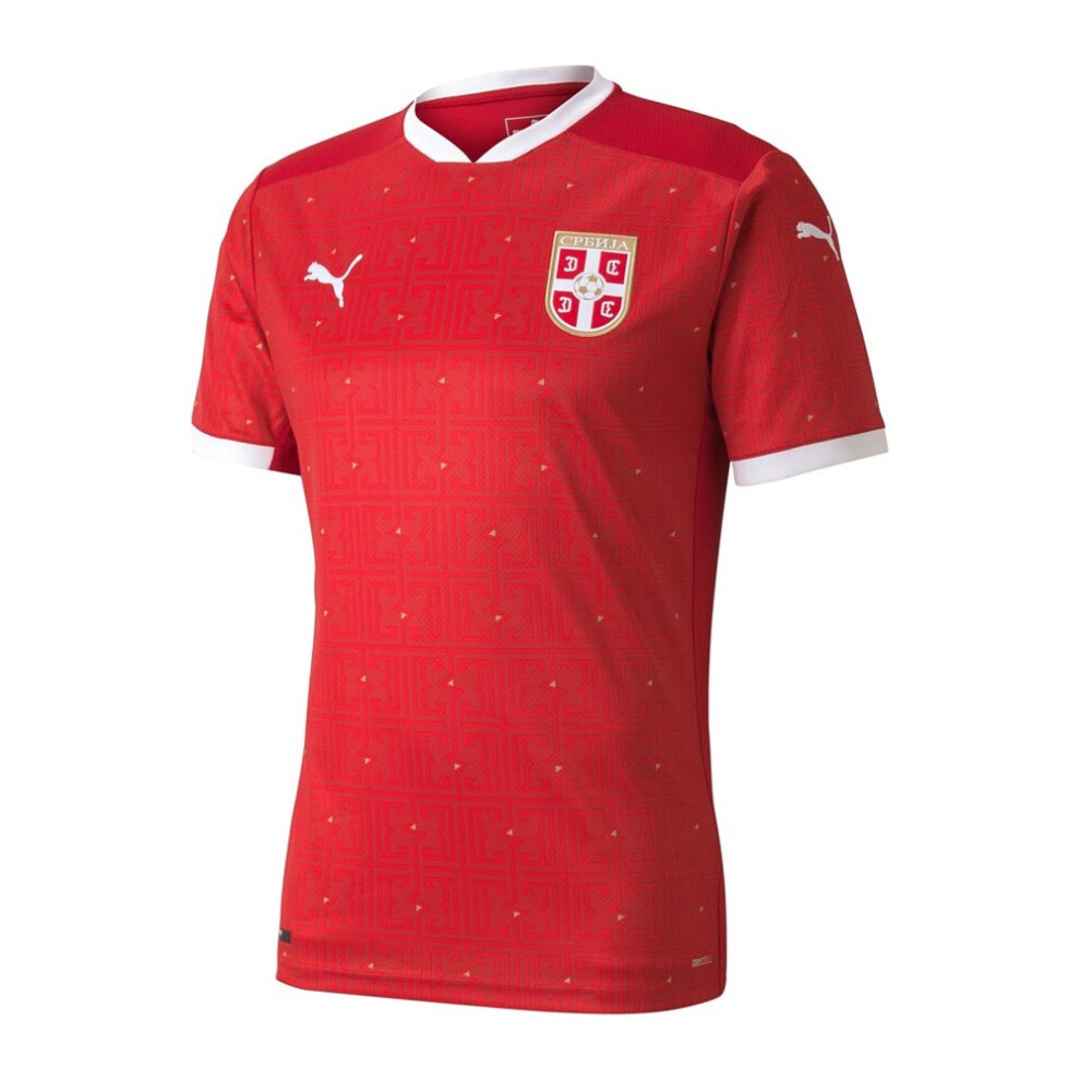 (S) 2020-2021 Serbia Home Puma Football Shirt