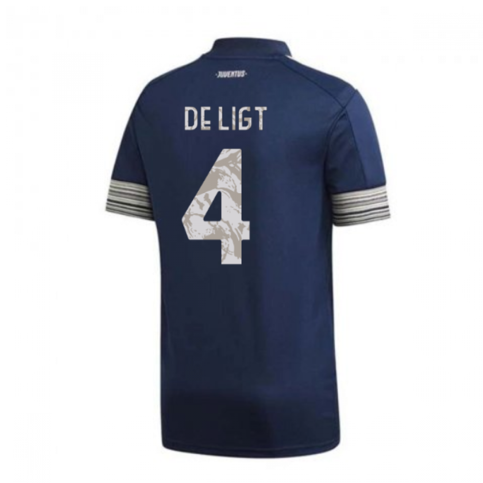 (XXL) 2020-2021 Juventus Adidas Away Football Shirt (DE LIGT 4)
