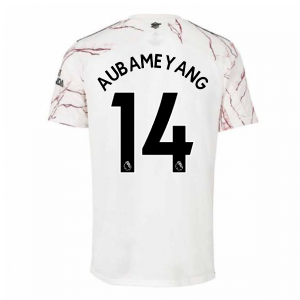 (SB) 2020-2021 Arsenal Adidas Away Football Shirt (Kids) (AUBAMEYANG 14)